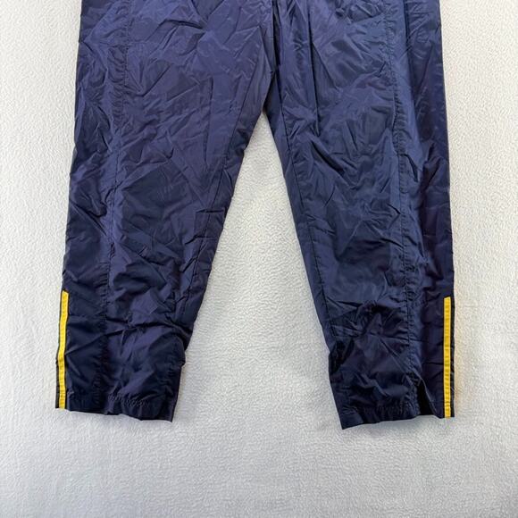 Vintage Adidas Track Pants Men's Medium Blue Embroidered Baggy Tech Hip Hop y2k - Picture 2 of 10